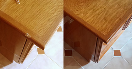 reparacion de golpes en muebles